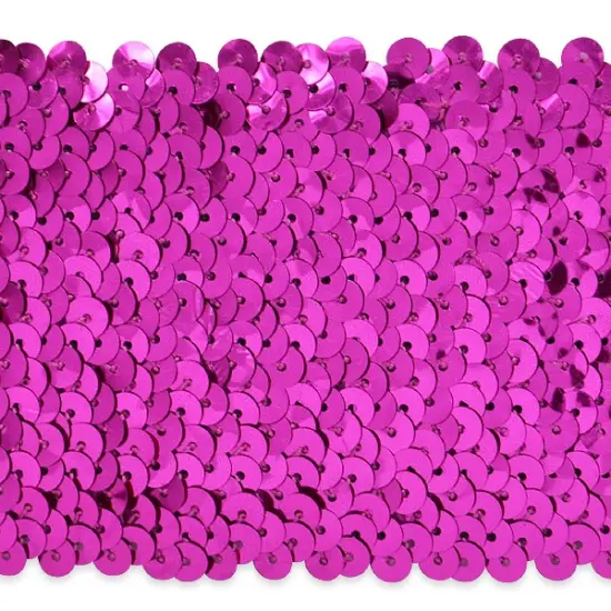2 yards of 8 Row Sequin Stretch | 2 yard cut Fuchsia {1}