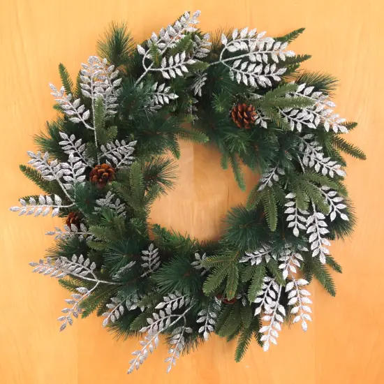 12-Pack: Sparkling Silver Glitter Ash Spray Picks - Elegant Holiday Accents, Ideal for Christmas Decor & Floral Arrangements - Perfect for Home, Office - 2024 Christmas Collection, Floral Home by Artificial Flowers {4}