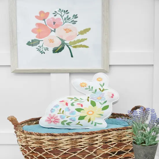 Easter Bunny Rabbit Shaped Accent Pillow, 14" x 14" {4}