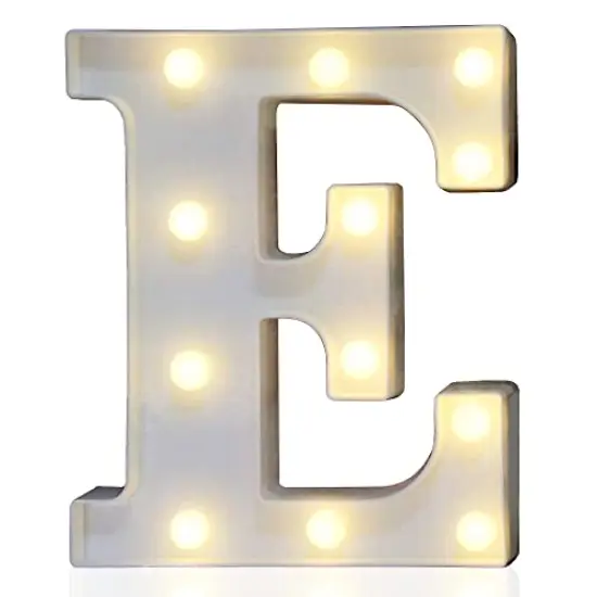 LED Marquee Letter Lights Sign, Light Up Alphabet Letter for Home Party Wedding Decoration E {2}