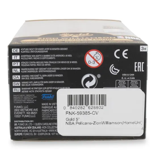 New Orleans Pelicans NBA Funko Gold 5 Inch Vinyl Figure | Zion Williamson CHASE {7}