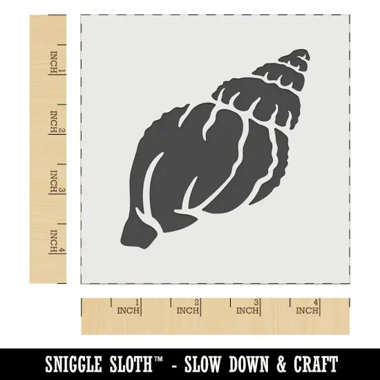 Tulip Seashell Sea Shell Wall Cookie DIY Craft Reusable Stencil {6}