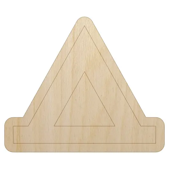 Camping Symbol Unfinished Wood Shape Piece Cutout for DIY Craft Projects {1}