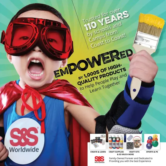 S&S Worldwide Color Splash! Liquid Watercolor Paint, 6 Vivid Concentrated Colors, 8-oz Flip-Top Bottles, For All Watercolor Painting, Use to Tint Slime, Clay, Glue, Shaving Cream, Non-Toxic. Pk of 6. {5}