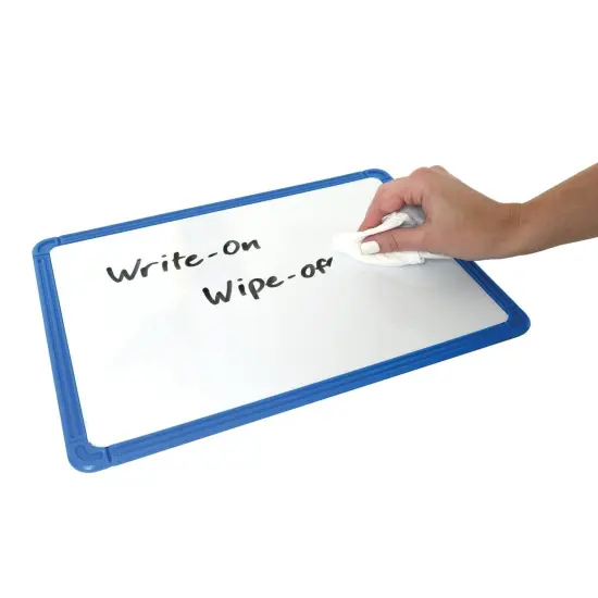 Plastic Framed Metal Whiteboards - Blue - Set of 6 {3}