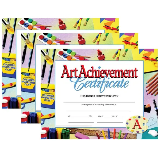 Art Achievement Certificate, 30 Per Pack, 3 Packs {1}