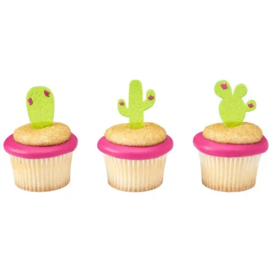Cactus Assortment DecoPics&reg; Cupcake Decoration, 12ct {2}