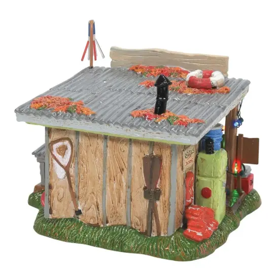 Department 56 Department 56 Snow Village Selling the Bait Shop Lighted Christmas Building #6011426 Brown {3}