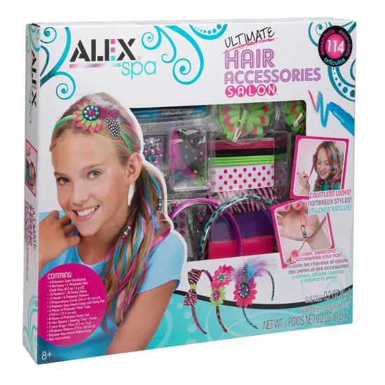 ALEX Toys Alex Spa Ultimate Hair Accessories Salon Girls Fashion Activity {1}