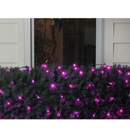 Northlight Net Style LED Trunk Wrap Christmas Lights - 4' x 6' - Raspberry Pink - Green Wire {3}