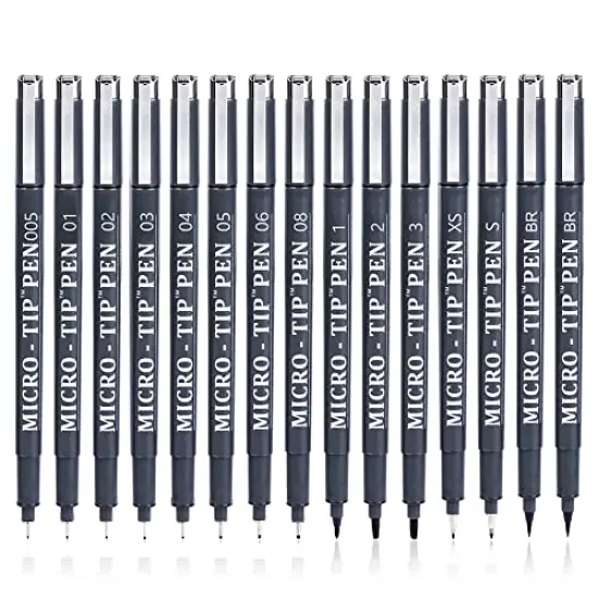 Hand Lettering Brush Pens - 15 Pack Calligraphy Markers for Beginners, Ideal for Writing, Journaling, Drawing, Signature, and School Office Supplies {6}