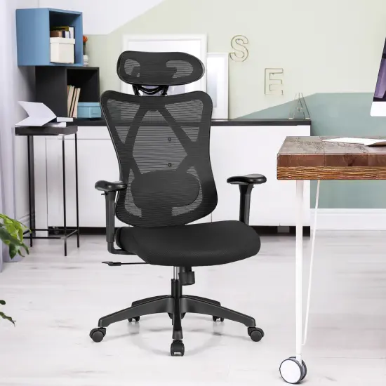 Costway Ergonomic High Back Mesh Office Chair w/ Adjustable Lumbar Support {2}