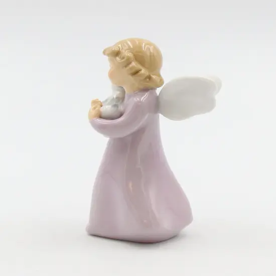 Ceramic Angel Holding Cat Figurine, Home D&eacute;cor, Gift for Her, Gift for Mom, Kitchen D&eacute;cor, Cat Lovers Gift, Pet Loss Gift {3}