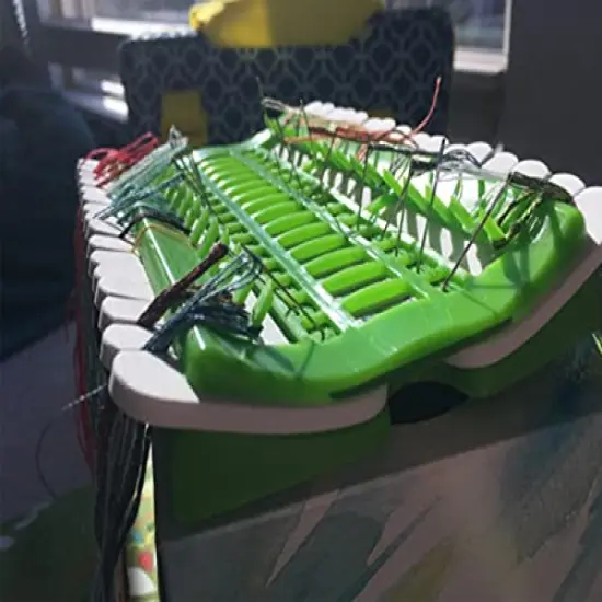 Floss Organizer Embroidery Kit Cross Stitch Tool, 30 Positions Thread Organizers, Plastic & Foam, Green {3}