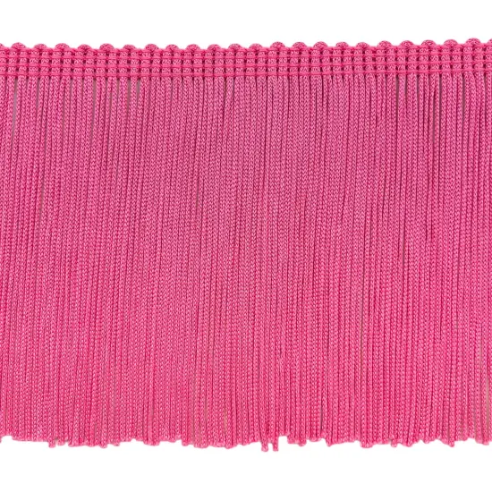 10 yards of 4" Stretch Chainette Fringe Trim | 10 yard cut Hot Pink {1}