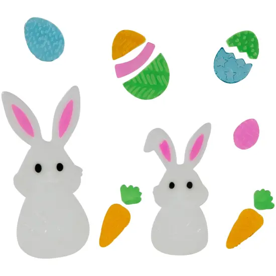 Northlight Set of 6 Double Sided Easter Gel Window Clings Multi {4}