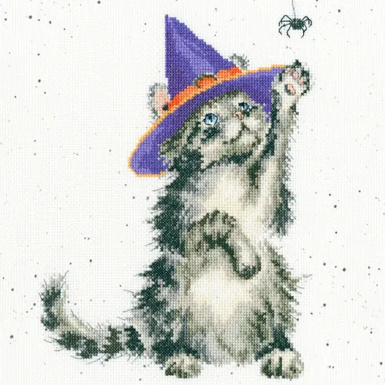 The Witch's Cat XHD105 Counted Cross Stitch Kit {1}