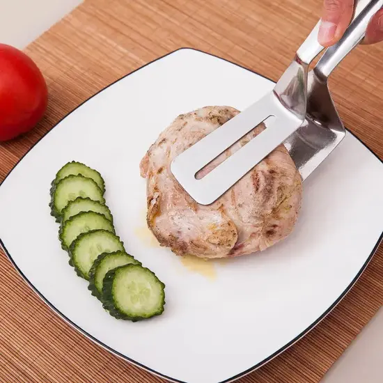 Stainless Steel Steak Clamp Food Bread Meat Clip, Cooking tool. {2}