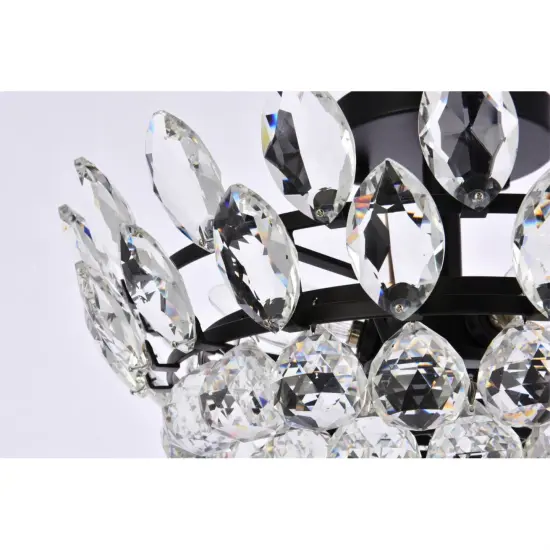 Emilia 16 inch flush mount in black {5}