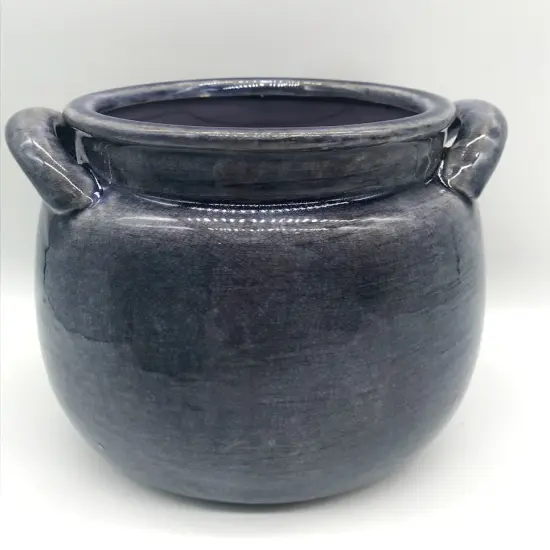 Ceramic Jar Crock Planter - Medium WIND Water Blue {5}