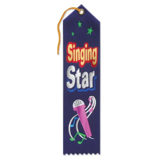 Singing Star Award Ribbon (Pack of 6) {1}