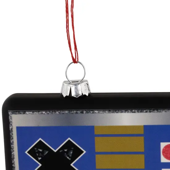 Northlight Retro Game Controller Glass Christmas Ornament - 4.25" - Multicolor Black {6}