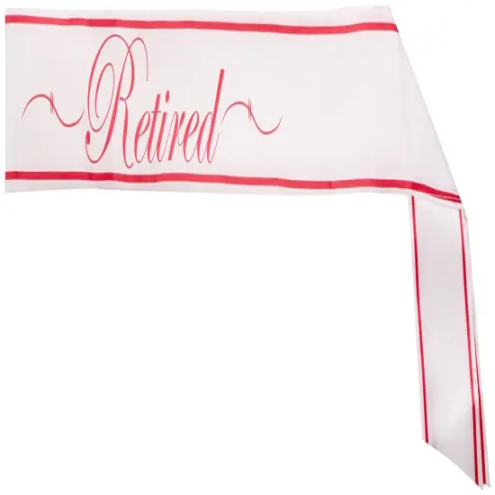 Retired Satin Sash (Pack of 6) {1}