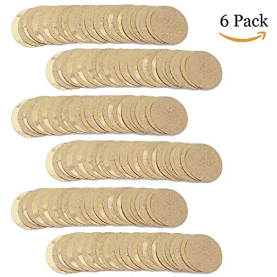 6 Pcs Glitter Champagne Gold Paper Circle Dot Garland - 52 Feet, Hanging Bunting for Birthday Parties, Engagements, Bridal Showers, Weddings, Baby Showers, Christmas, and Photo Backdrops {2}