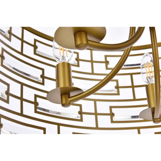 Kennedy 24 inch pendant in brass {5}