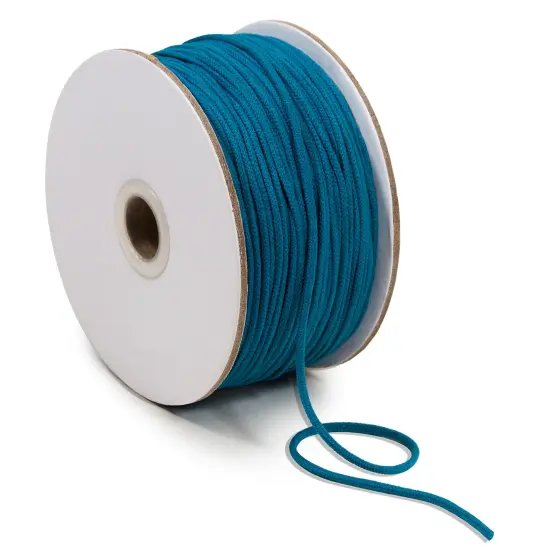 1/8" Soft Knit Elastic Cord - 100 Yard Spool Teal {1}
