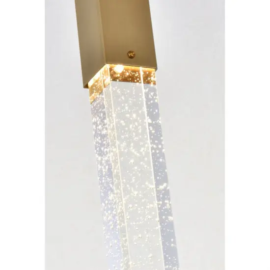 Weston 7 lights pendant in satin gold {4}
