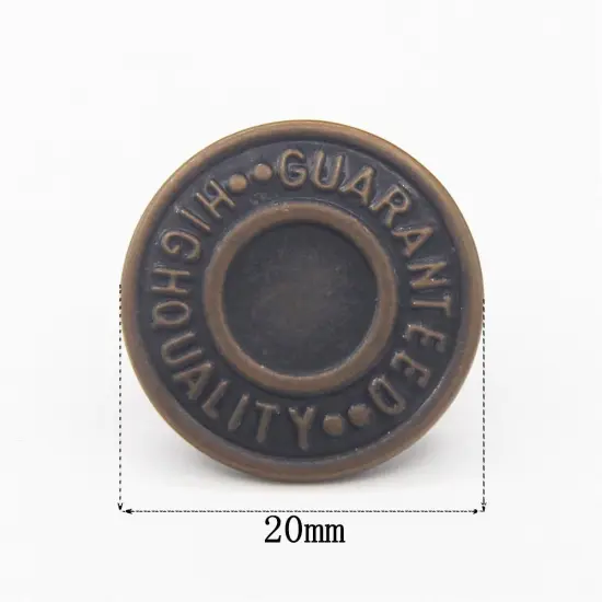 12 Set 20 mm Replacement Jean ButtonsCombo Copper Tack Buttons {6}