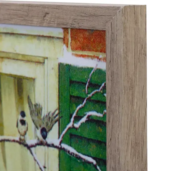 Northlight 19" Lighted Norman Rockwell 'Oh Boy! It's Pop with a New Plymouth' Christmas Wall Art White {6}