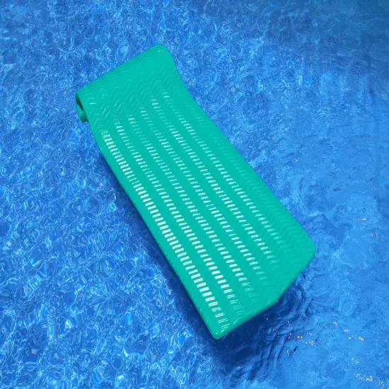 Swim Central Sofskin Rippled Floating Swimming Pool Mattress - 74" - Teal Green {4}