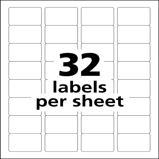 Avery Durable Easy Peel ID Labels, Sure Feed Technology, Permanent Adhesive, 1-1/4" x 1-3/4", 256 Labels (6791) {5}