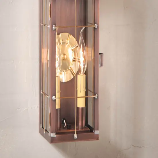 Irvin's Country Tinware Queen Arch Lantern in Antique Copper {4}