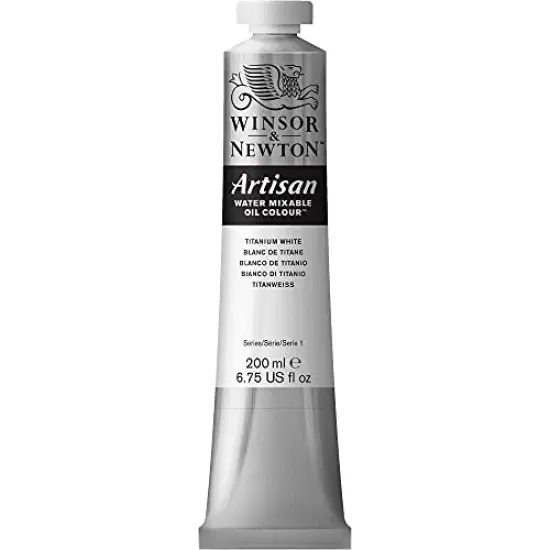 Artisan Water Mixable Oil Colour, 6.75-oz (200ml), Titanium White {1}
