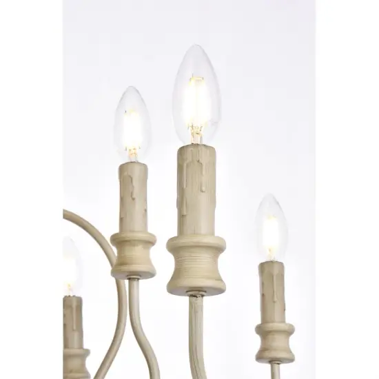 Flynx 9 lights pendant in weathered dove {6}