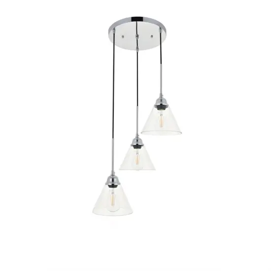 Histoire 3 light chrome Pendant {3}