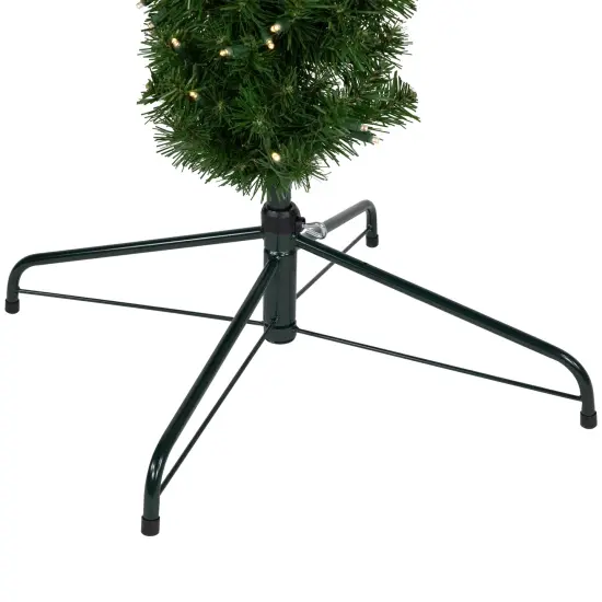 Northlight 6' Pre-Lit Artificial Pine Cactus Christmas Tree, Warm Clear LED Lights Green {7}