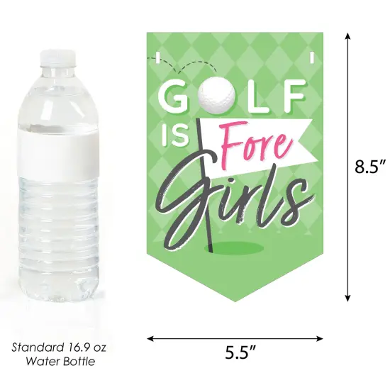 Big Dot of Happiness Golf Girl - Pink Birthday Party Bunting Banner - Party Decorations - Happy Birthday {3}