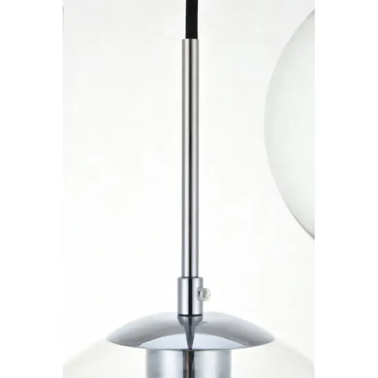 Baxter 3 Lights Chrome Pendant With Clear Glass {4}