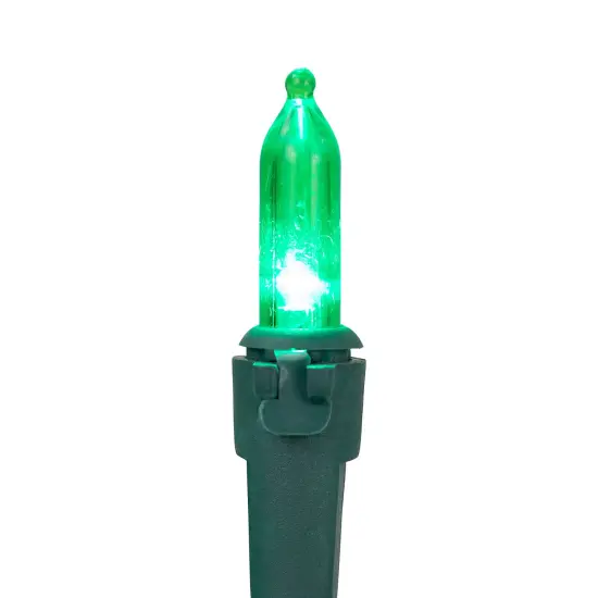 Northlight LED Mini Christmas Lights - Green - 16.25' Green Wire - 50ct {5}