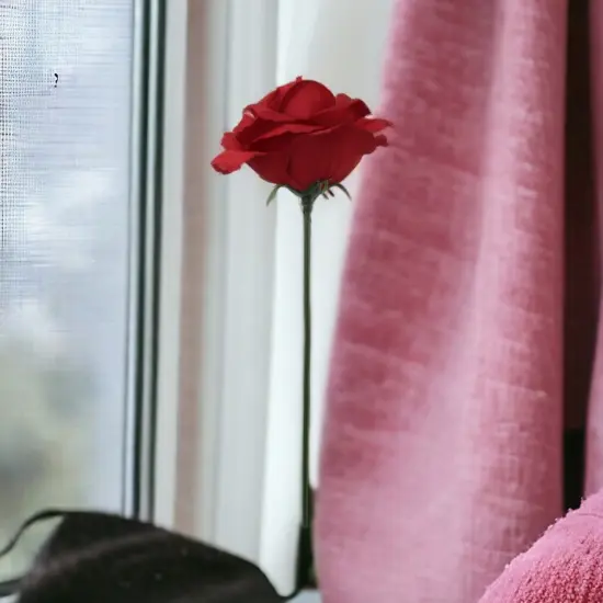 100-Pack: Burgundy Rose Picks, 8" Stems, 3" Wide, Floral Home by Artificial Flowers {5}