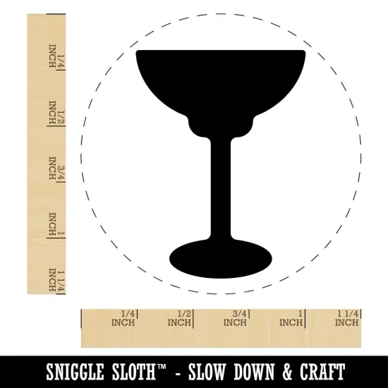 Margarita Glass Rubber Stamp for Stamping Crafting Planners {1}