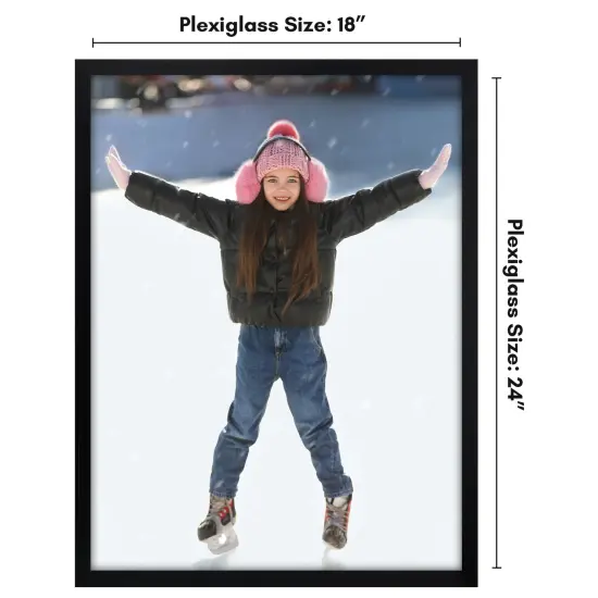 Americanflat Poster Frame - Perfect Frame for Photos and Artwork - Large Picture Frame - Polished Plexiglass - Hanging Hardware with Horizontal and Vertical Display {8}