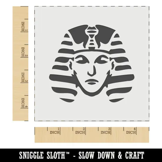 Ancient Egyptian Pharaoh with Crown Wall Cookie DIY Craft Reusable Stencil {7}