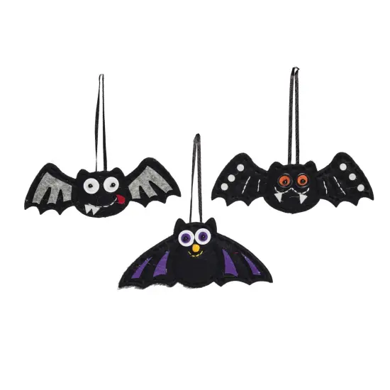Bat Halloween Ornament Set of 3 {1}