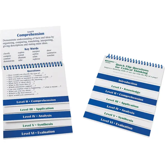 Questions for Critical Thinking Quick Flip Resource&trade;, Pack of 4 {3}