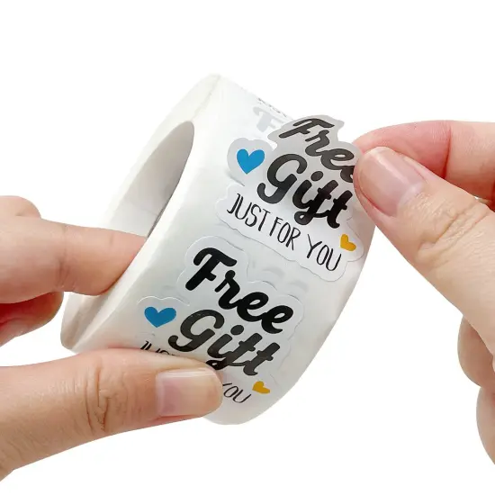 Wrapables Just for You Small Business Thank You Stickers Roll, Sealing Stickers and Labels for Boxes, Envelopes, Bags and Packages (500pcs) {3}